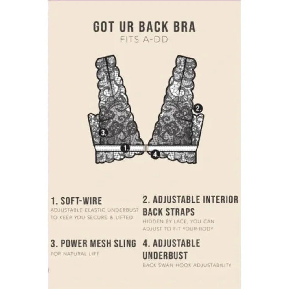 Free People‎ x We are HAH Got Ur Back Bra Womens XS Copper Rose Lace Sexy NWT - Picture 7 of 7